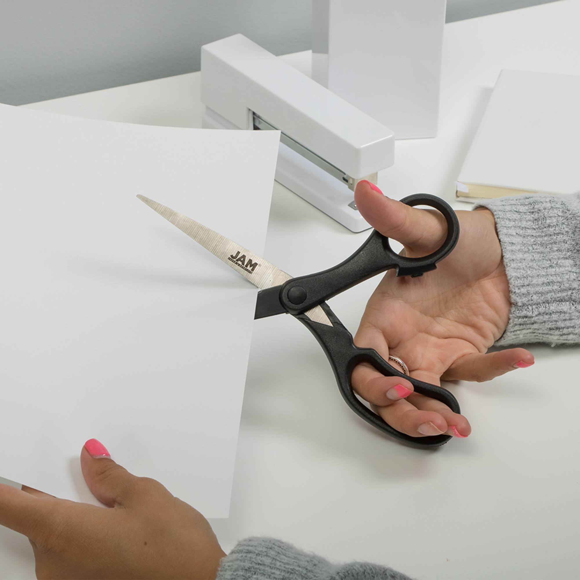 JAM Paper 8" Ergonomic Multi-Purpose Precision Scissors